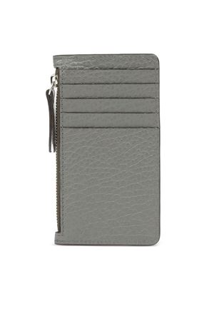 Portacarte in pelle pieno fiore grigio MAISON MARGIELA | S56UI0143P4455T8127